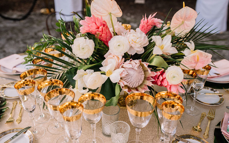 deering estate wedding table decor