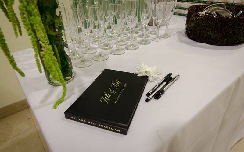 ronald shane center wedding | guest book