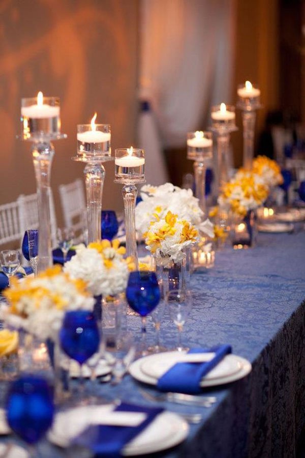 Navy blue yellow and white clearance wedding