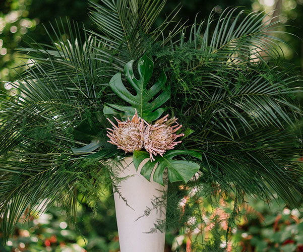 tropical urn | deering estate | historic wedding venues