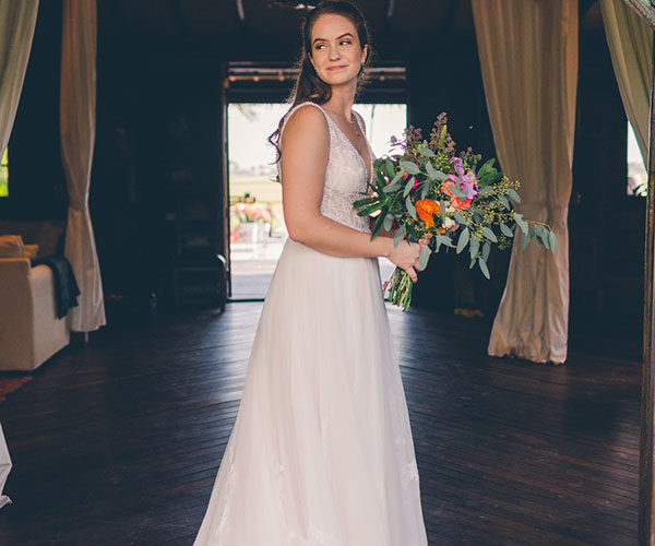 Bride at Wellington wedding venue