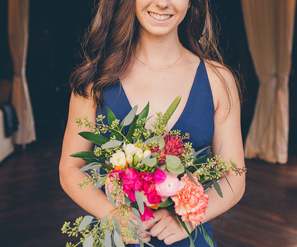 Bridesmaid at West Palm Beach wedding venue | Idlewild Furnishings
