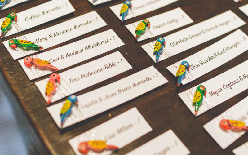escort cards for wellington wedding