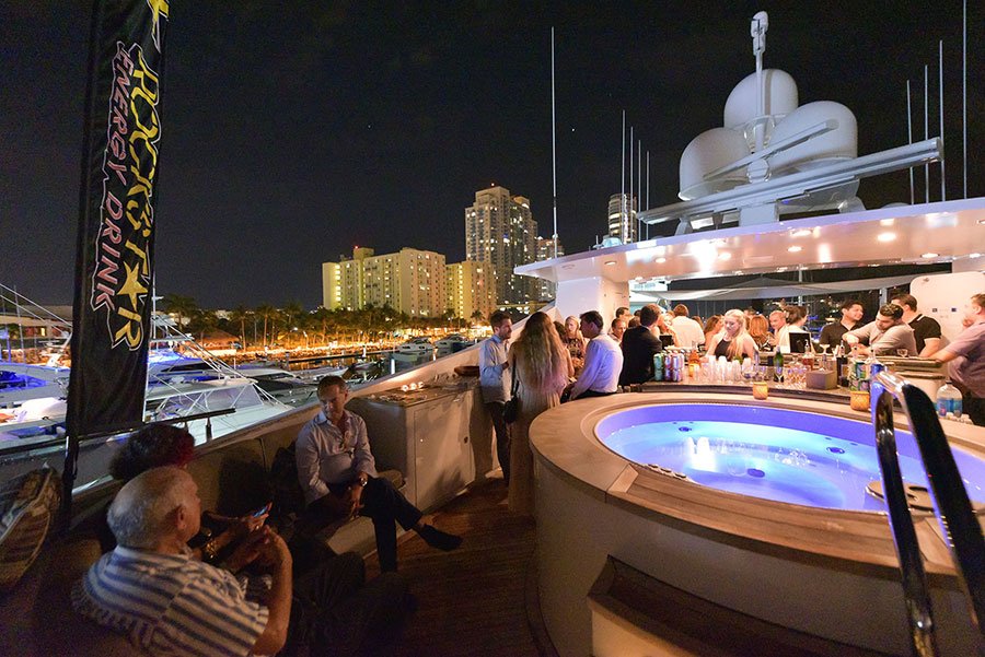 super bowl party catering miami | yacht party