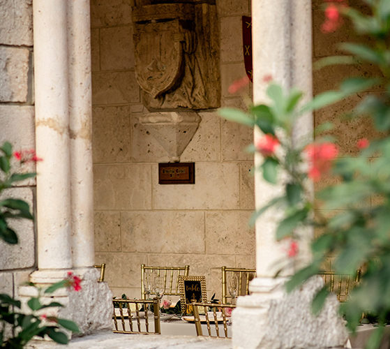 ancient spanish monastery cloisters
