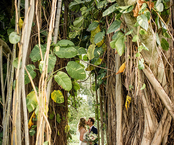 Couple at Ancient Spanish Monastery