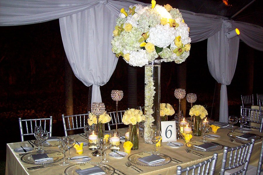 bonnet house wedding | yellow theme decor
