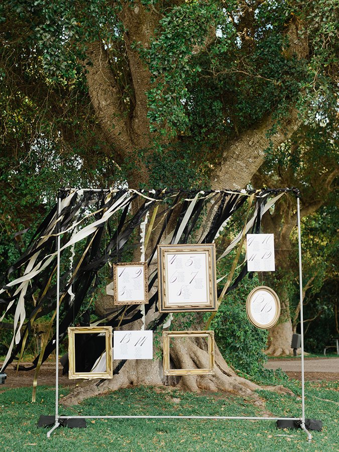 unique wedding seating chart ideas | individual picture frames