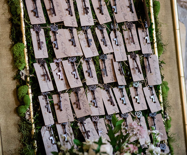 unique seating chart ideas | escort card keys