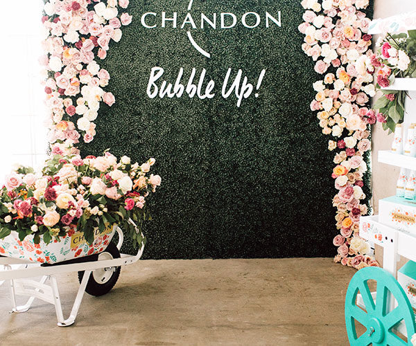 moet chandon cart at create cultivate summit | 1111 lincoln road miami