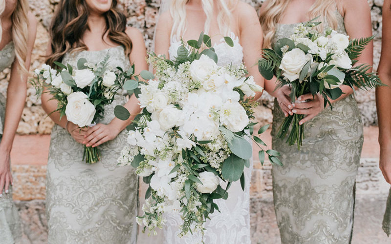 vizcaya garden wedding | bridal bouquets