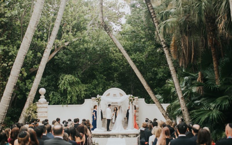 bonnet house wedding ceremony | ashley and andrew