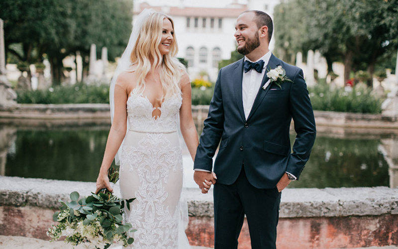 vizcaya garden wedding | molly and taylor