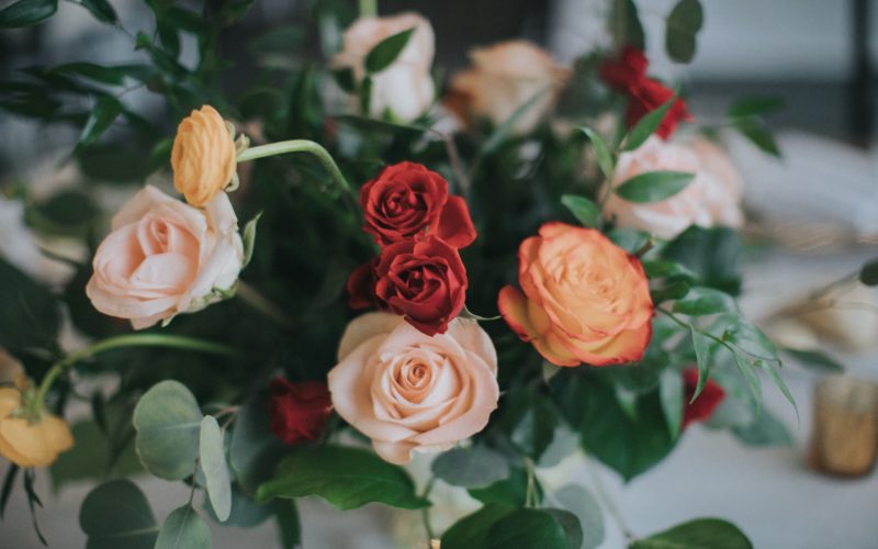 floral centerpiece | bonnet house wedding reception