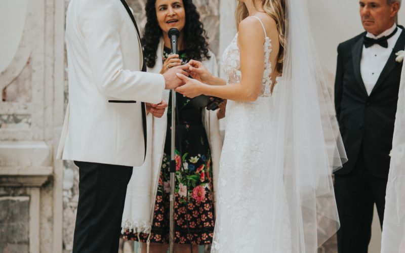 bonnet house wedding ceremony | ashley and andrew