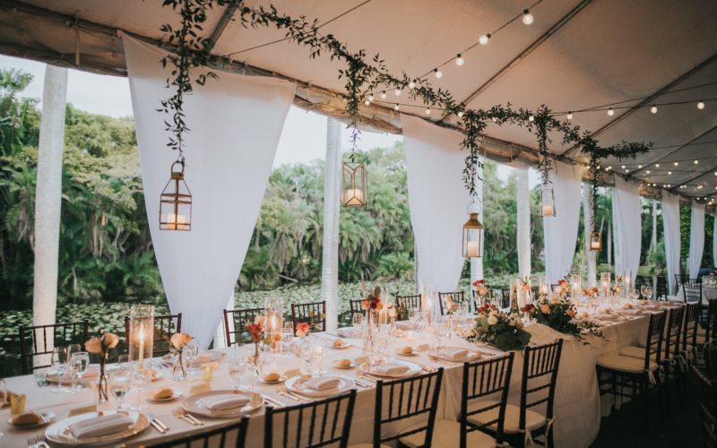 bonnet house wedding reception | ashley and andrew