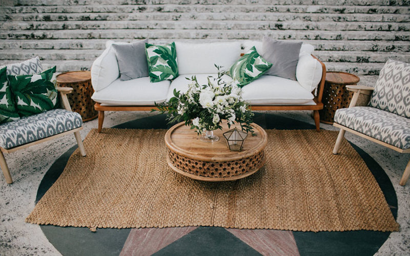 vizcaya wedding reception | lounge area