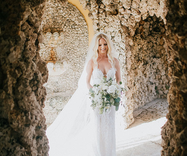 vizcaya garden wedding | bride