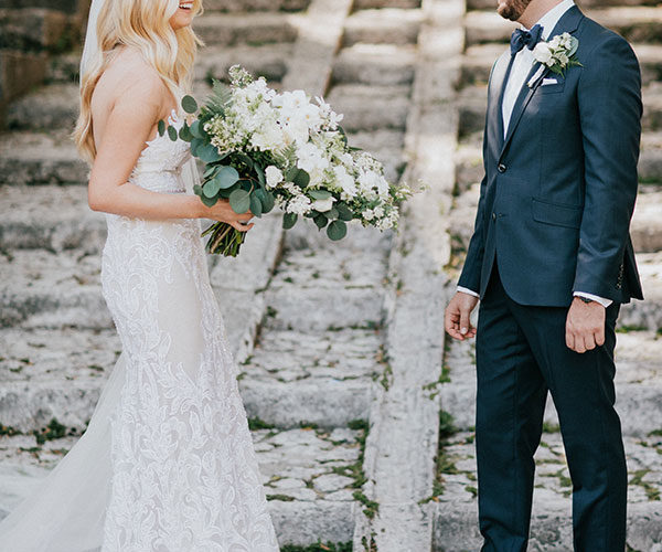 vizcaya garden wedding | happy couple