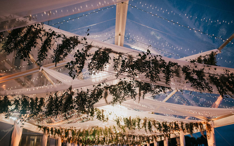 vizcaya garden wedding reception | room set up