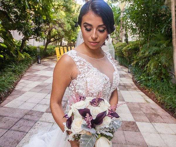 garden wedding miami | bride