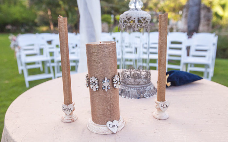 botanical garden miami beach wedding | ceremony table