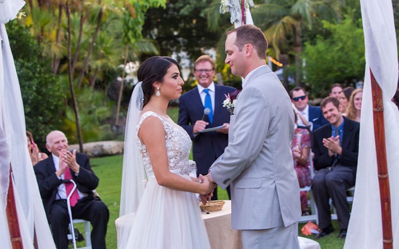 botanical garden miami beach wedding | ceremony