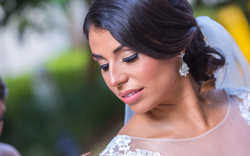 miami botanical garden wedding | closeup of bride