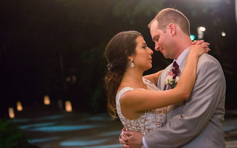 miami botanical garden wedding | couple