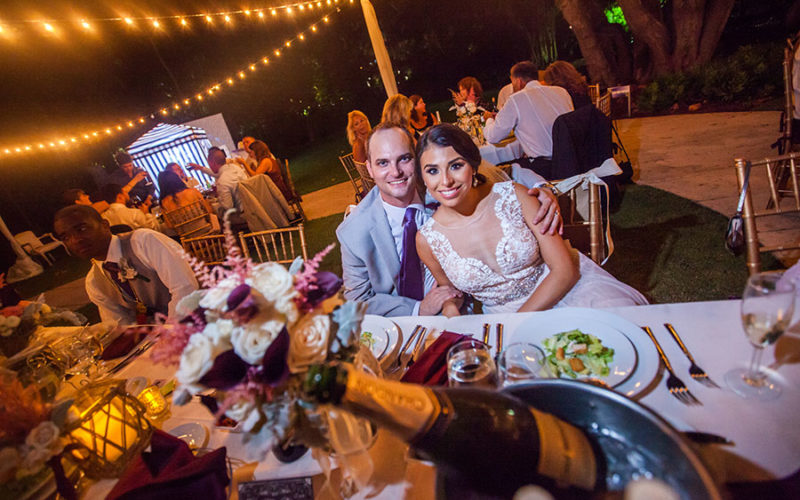 miami beach botanical garden wedding | couple dancing