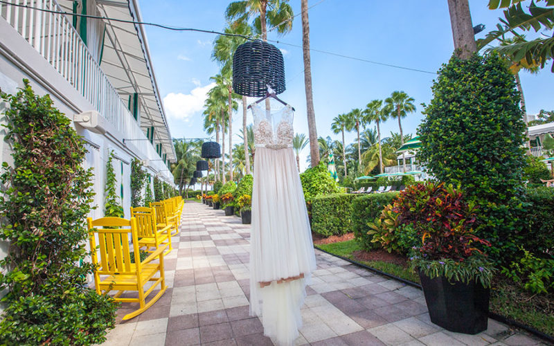 miami botanical garden wedding | wedding dress