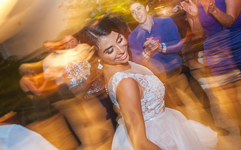 garden wedding miami | bride dancing