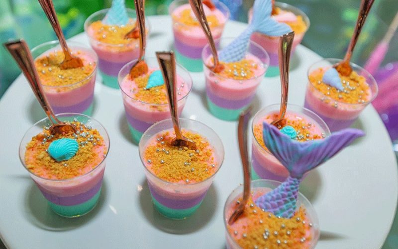 shein pop up event miami | mermaid themed sweets