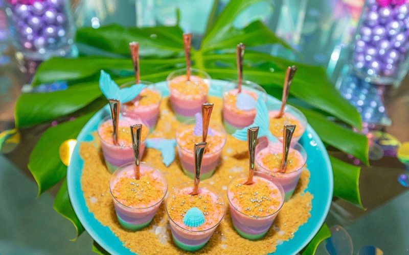 shein pop up event miami | mermaid themed sweets