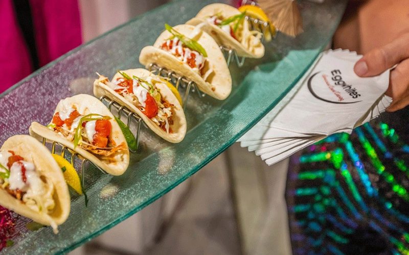 pop up event catering miami | hors d'oeuvres | mini pork tacos