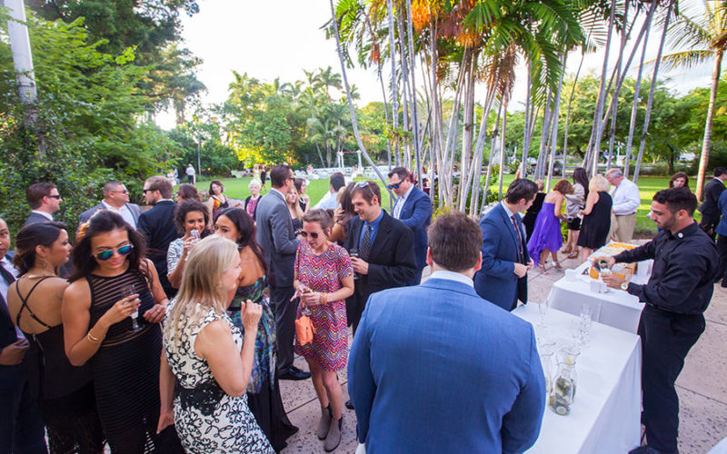 miami beach botanical garden wedding | welcome reception