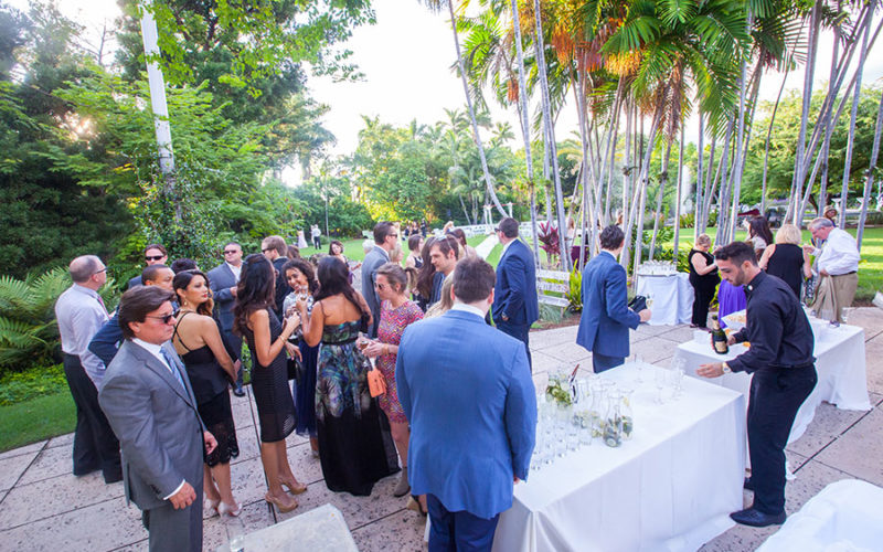 miami beach botanical garden wedding | welcome reception