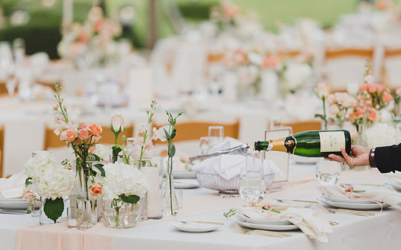thalatta estate wedding venue | reception tables