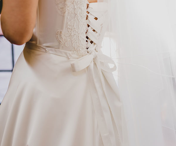 best miami wedding | wedding dress detail