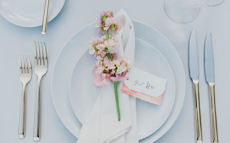 best miami wedding catering | place setting