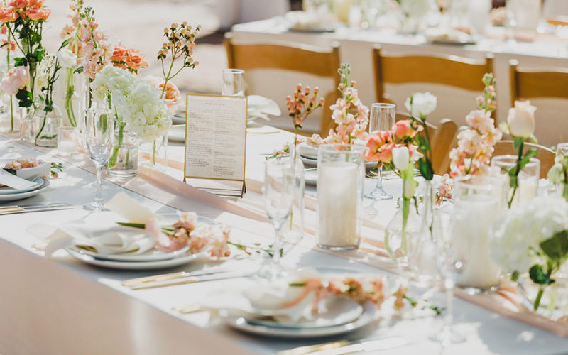 best miami wedding catering | place settings