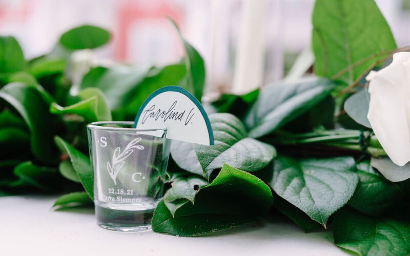 Deering Estate winter wedding in Miami | placecard