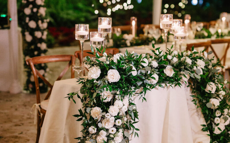 Deering Estate winter wedding in Miami | sweetheart table