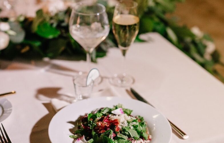 Deering Estate winter wedding in Miami | salad