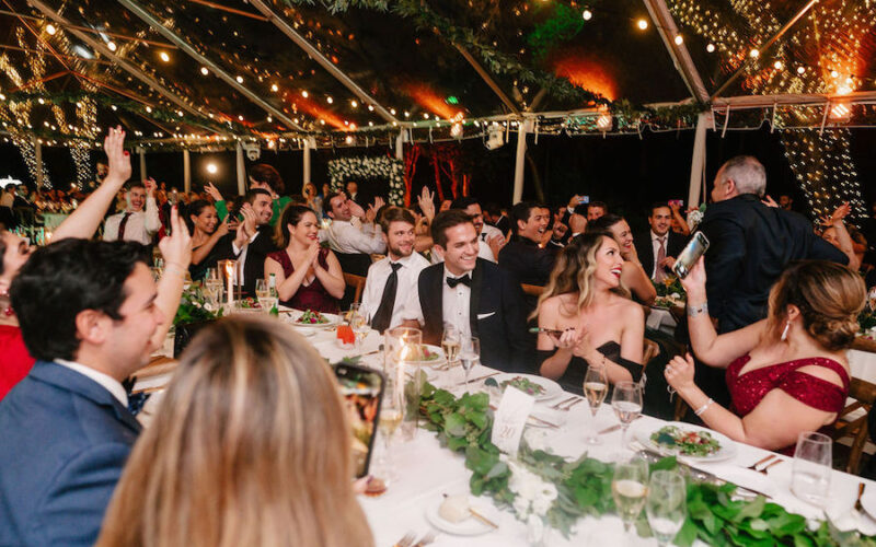 Deering Estate winter wedding in Miami | Toasts