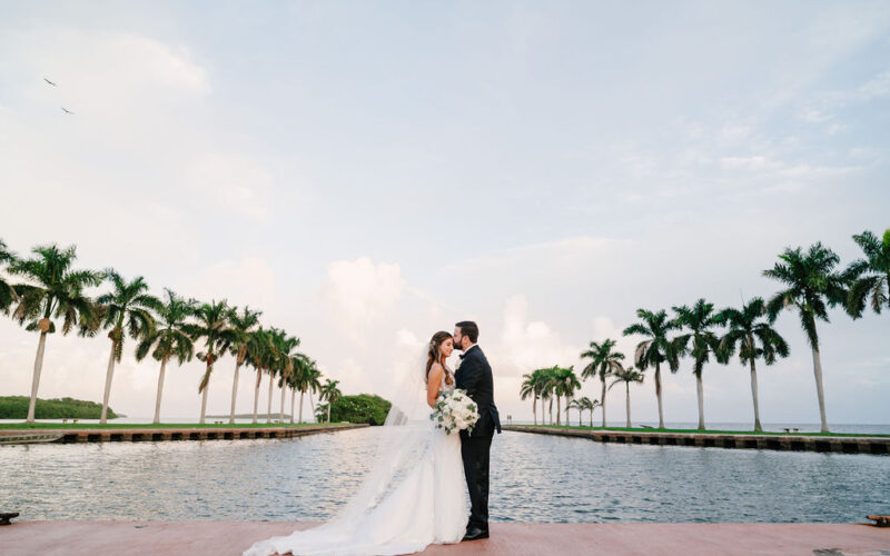 Deering Estate winter wedding in Miami | bride and groom