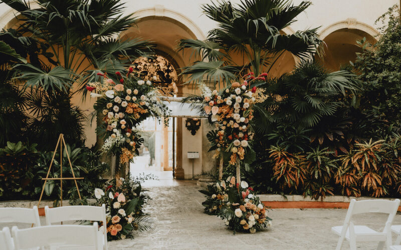 Vizcaya wedding Miami | Caroline and Marc | chuppah