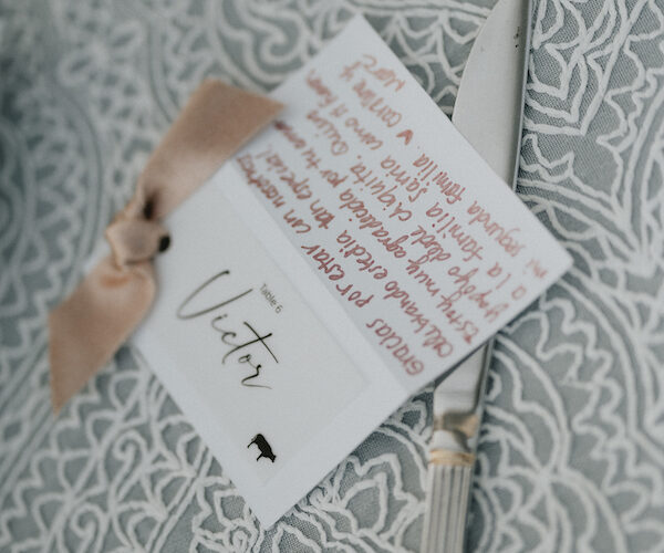 Vizcaya wedding Miami | Caroline and Marc | dinner place card