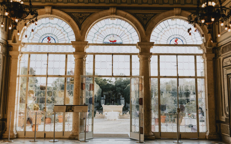 Vizcaya wedding Miami | Caroline and Marc | entrance to south terrace cocktail hour