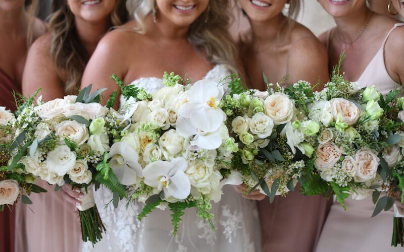 vizcaya miami wedding | bridal party flowers